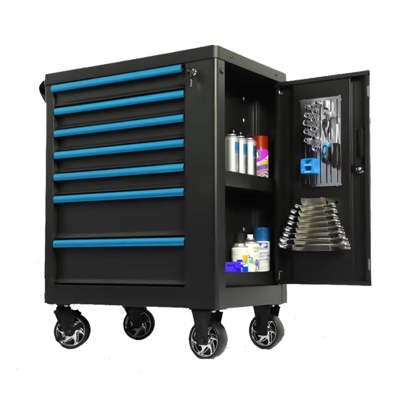 Workshop Tools Organizing - Robuste blaue Eisen-Werkzeugschränke für die Autoreparatur