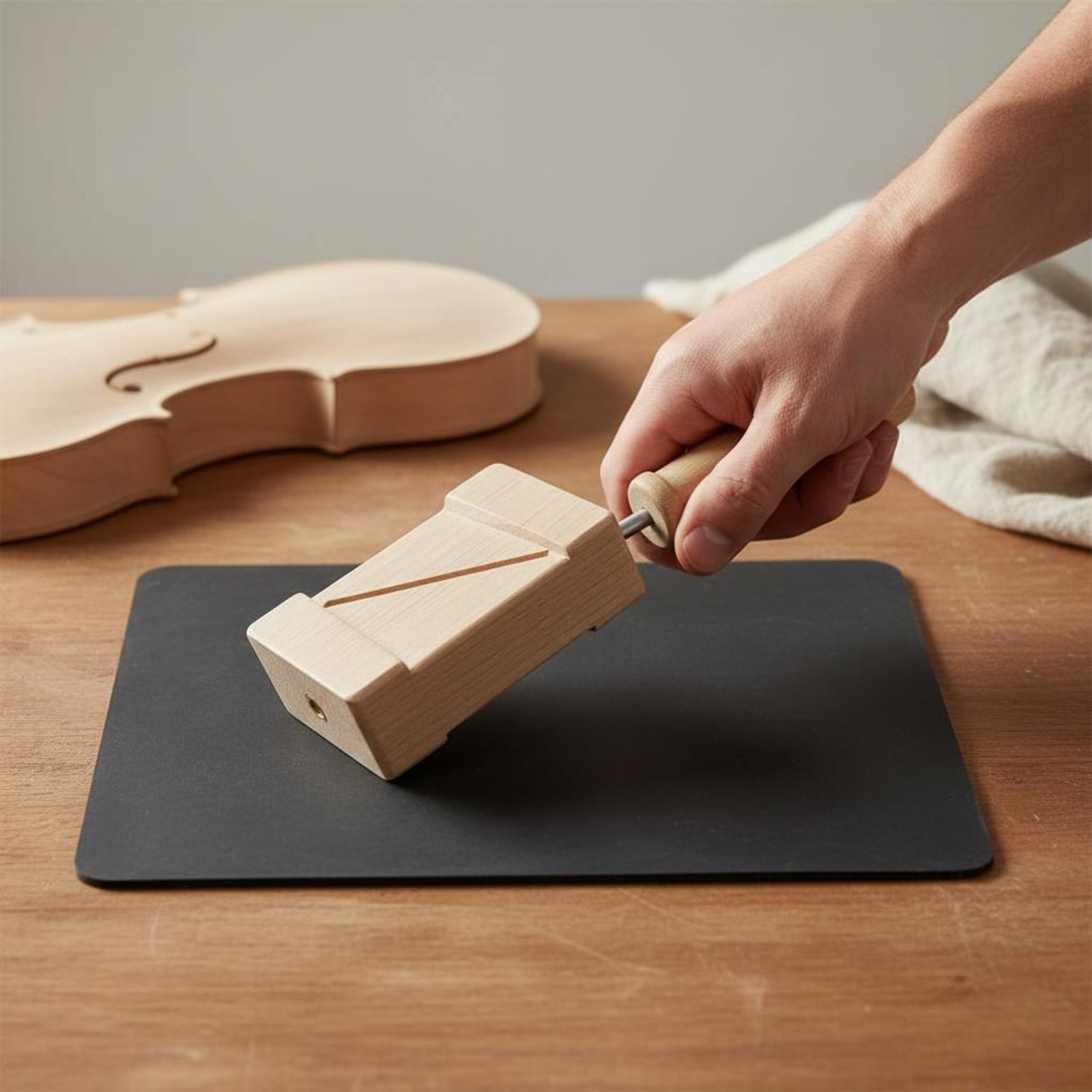 Workshop Tools Uses - Viola-Brücken-Montagewerkzeug Professionelles Geigenbrücken-Montagewerkzeug für Gitarrenbauer, Werkstatt