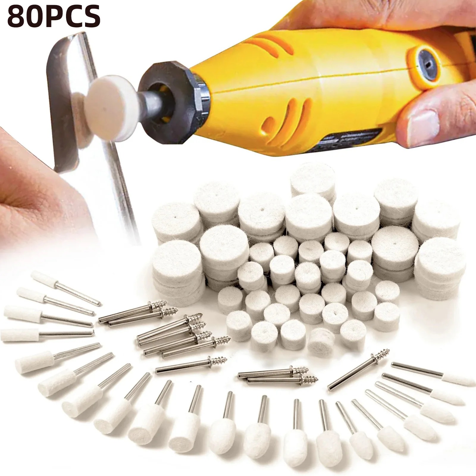 80-teiliges Wollfilz-Poliersch – Tools Jewelry Making Bewertung und Preis